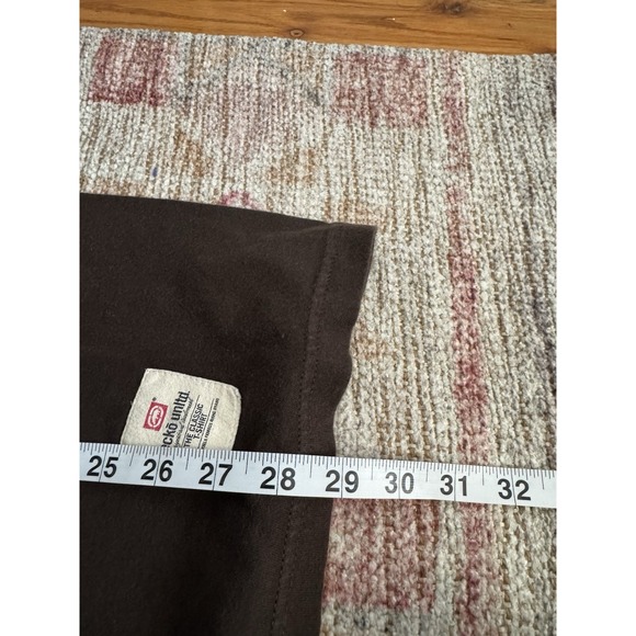 2000s Ecko Unlimited Mocha Brown T Shirt Large Y2K Grunge Skater - Picture 7 of 7